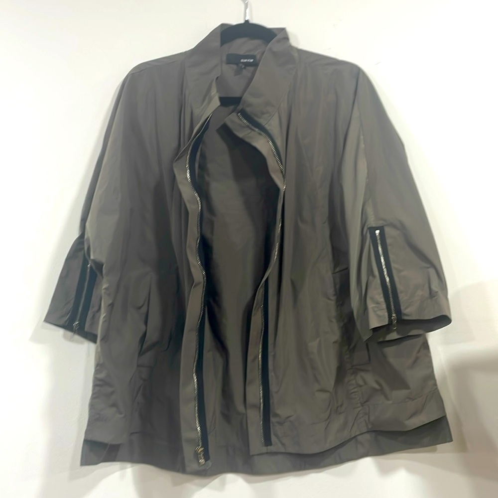 Sun Kim Nylon A line jacket.